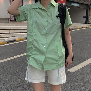 Plain Short-sleeve Shirt / Shorts