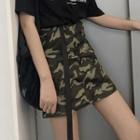 Camouflage A-line Skirt
