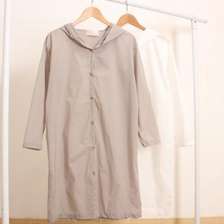 Long-sleeve Hooded Long Top
