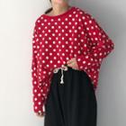 Set: Polka Dot Long-sleeve T-shirt + Drawstring Pants