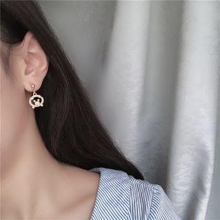 Cutout Pig Drop Earring
