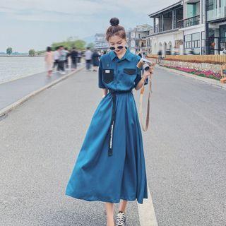 High-waist Shirtdress