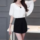 Set: Pleated Top + Skort