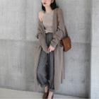 Long Sleeve Open-front Cardigan