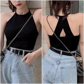 Cut-out Halter-neck Top