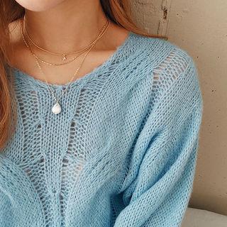 Tiered Necklace Set Gold - One Size