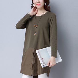 Panel Long Sleeve T-shirt