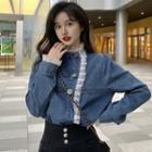 Long-sleeve Denim Blouse (various Designs)