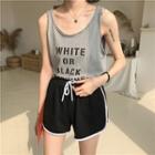 Letter Tank Top / Shorts