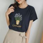 Lavender Embroidered T-shirt