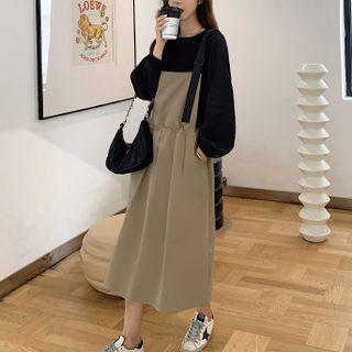 Set: Sweatshirt + Overall Dress