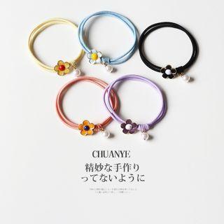 Flower Glaze Hair Tie