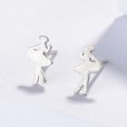 925 Sterling Silver Ballet Dancer Earring As Shown In Figure - One Size