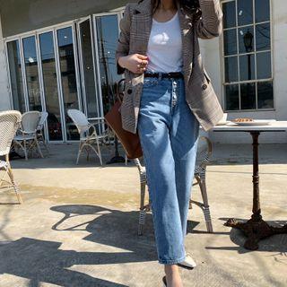 Button-fly Relaxed-fit Jeans