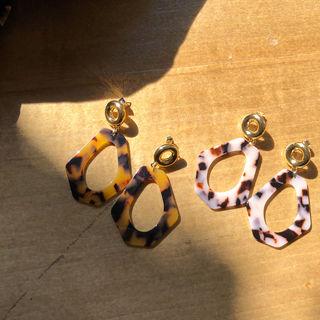 Leopard Drop Earrings