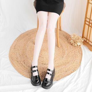 Pattern Tights White - One Size