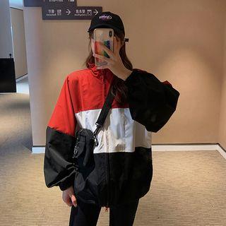Half-zip Colorblock Light Pullover / Jacket