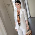 Set: Stripe Lining Blazer + Dress Pants