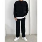 Corduroy Sweatshirt & Sweatpants Set