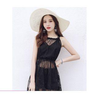 Set: Bikini Top + Swim Shorts + Cover-up (various Designs)