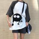 Color Block Elbow-sleeve T-shirt / Wide-leg Shorts