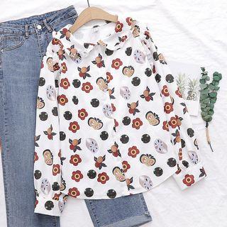 All Over Print Shirt White - One Size