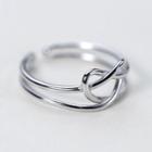 925 Sterling Silver Heart Layered Open Ring