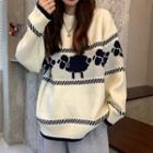Sheep Patterned Sweater