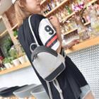 Mini Color Block Faux-leather Backpack