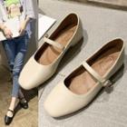 Low-heel Buckled Shoes