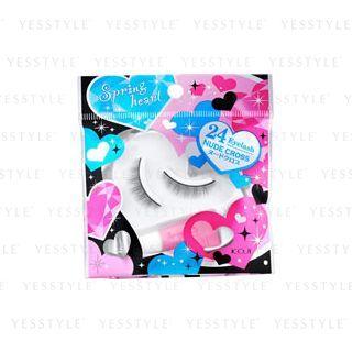 Koji - Spring Heart Eyelash (#24 Nude Cross) 1 Pair