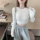 Cropped Mohair Sweater