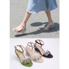Butterfly Ankle-strap Wedges