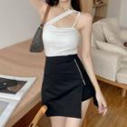 Asymmetrical Camisole Top / Mini A-line Skirt