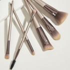 Set Of 6: Makeup Brush 6 Pcs - Champagne Gold - One Size