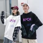 Couple-matching Mock Two Piece Hoodie