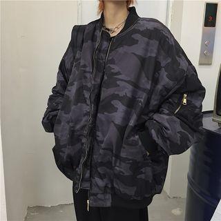 Couple Matching Camouflage Bomber Jacket