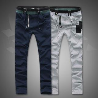 Zip Detail Drawstring Sweatpants