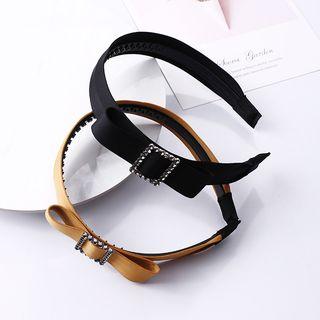 Fabric Bow-accent Hair Clip