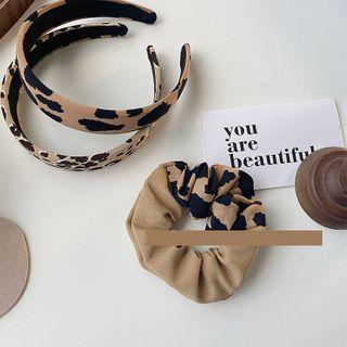 Leopard Print Scrunchie / Headband
