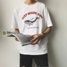 Lettering Whale Print T-shirt