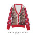 Tiger Print Cardigan