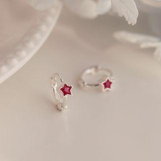 Star Silver Earring