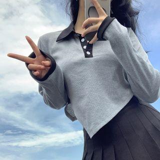 Long Sleeve Polo T-shirt
