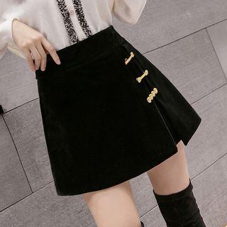 A-line Mini Velvet Skort