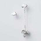 925 Sterling Silver Cloud Non-matching Drop Earring