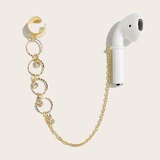 Hoop Airpods Retainer Earring 1 Pc - Gold - One Size