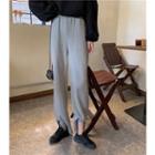 Irregular Hem Cropped Harem Pants