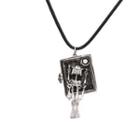 Skeleton Pendant Necklace Silver - One Size
