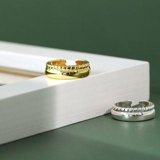 925 Sterling Silver Wide Open Ring